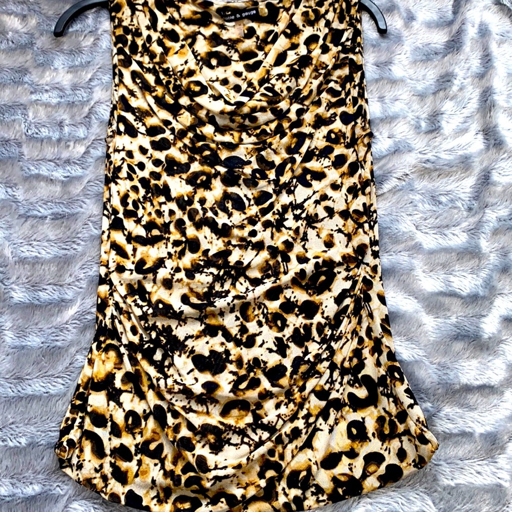 Cable and Gauge Leopard Print Dress Tank 🐆